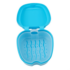 Denture Braces Bath Case Cup Box Holder False Teeth Storage Soak Container