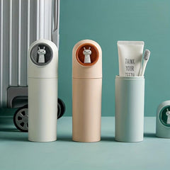 Portable Travel Wash Cup Toothpaste Storage Box Toothbrush Holder