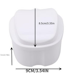 Denture Braces Bath Case Cup Box Holder - False Teeth Storage