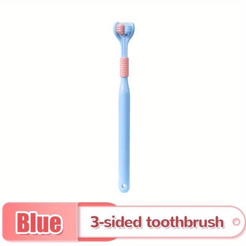 Soft 3D PBT Toothbrush for Adults with Tongue Scraper