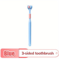 Soft 3D PBT Toothbrush for Adults with Tongue Scraper