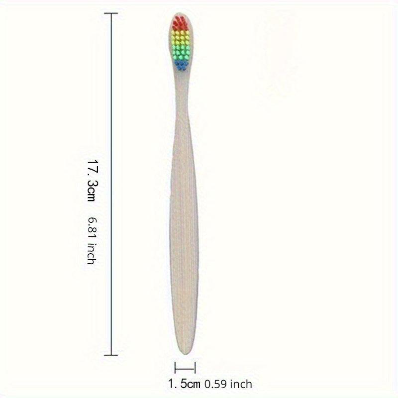 10pcs Bamboo Toothbrushes Soft Bristles Oral Care Home Daily Life