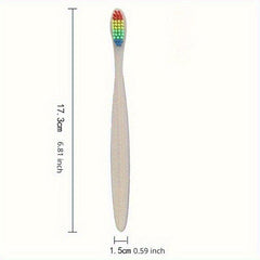 10pcs Bamboo Toothbrushes Soft Bristles Oral Care Home Daily Life