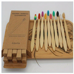 10pcs Bamboo Toothbrushes Soft Bristles Oral Care Home Daily Life