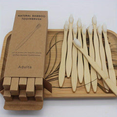 10pcs Bamboo Toothbrushes Soft Bristles Oral Care Home Daily Life