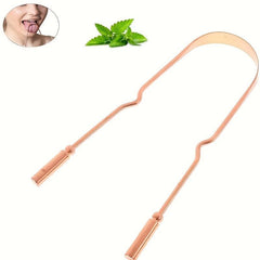 Copper U-shaped Tongue Scraper for Oral Care