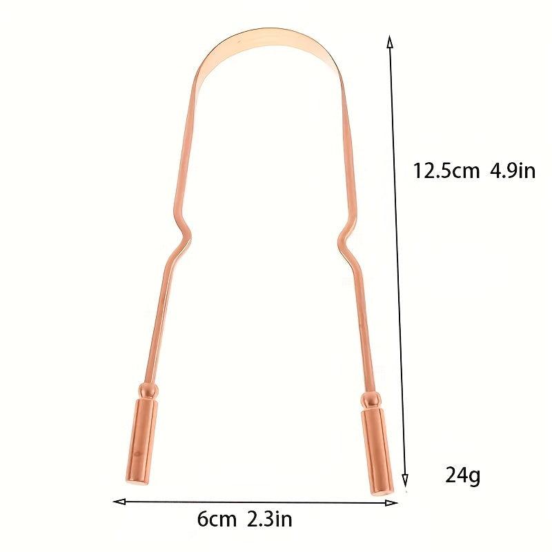 Copper U-shaped Tongue Scraper for Oral Care