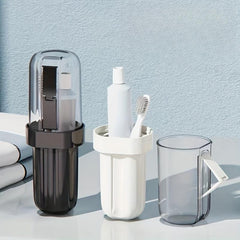 Portable Toothbrush Storage Box Gargle Cup for Travel