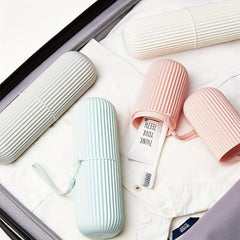 Travel Toothbrush Storage Box Gargle Cup Holder