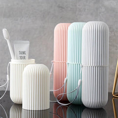 Travel Toothbrush Storage Box Gargle Cup Holder