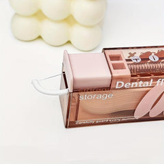 Dental Floss Picks Dispenser Storage Box - Automatic Floss Pick