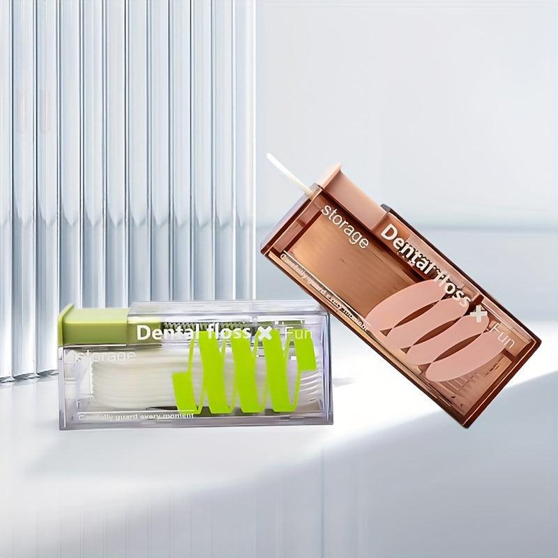 Dental Floss Picks Dispenser Storage Box - Automatic Floss Pick