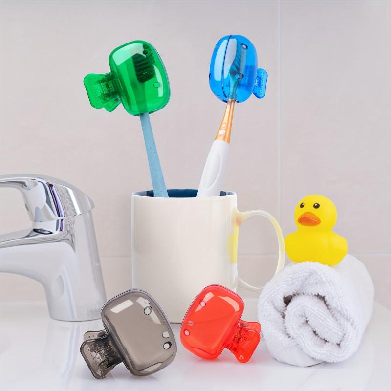 4 Pack Toothbrush Head Cover Case Portable Travel Storage Holder