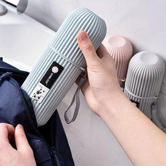 Portable Toothbrush Storage Box Gargle Cup, Travel Containers