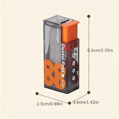 Portable Dental Floss Storage Box with Floss Picks