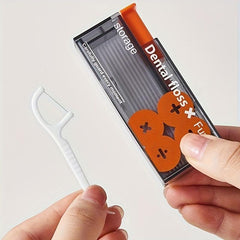 Portable Dental Floss Storage Box with Floss Picks