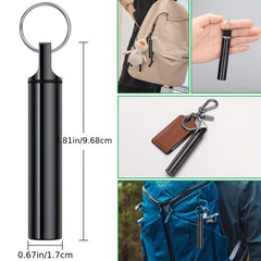Portable Toothpicks Holder Waterproof Case Container With Keychain