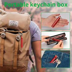 Portable Toothpicks Holder Waterproof Case Container With Keychain