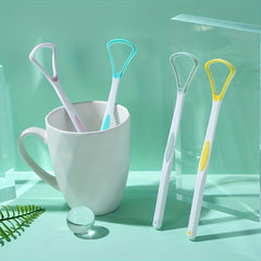 Double Sided Silicone Tongue Cleaner - Fresher Breath Instantly