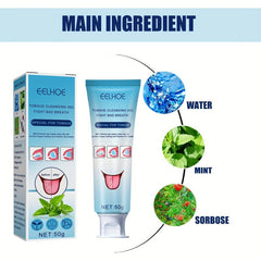 Minty Silicone Tongue Cleaning Gel Fresh Breath Oral Care