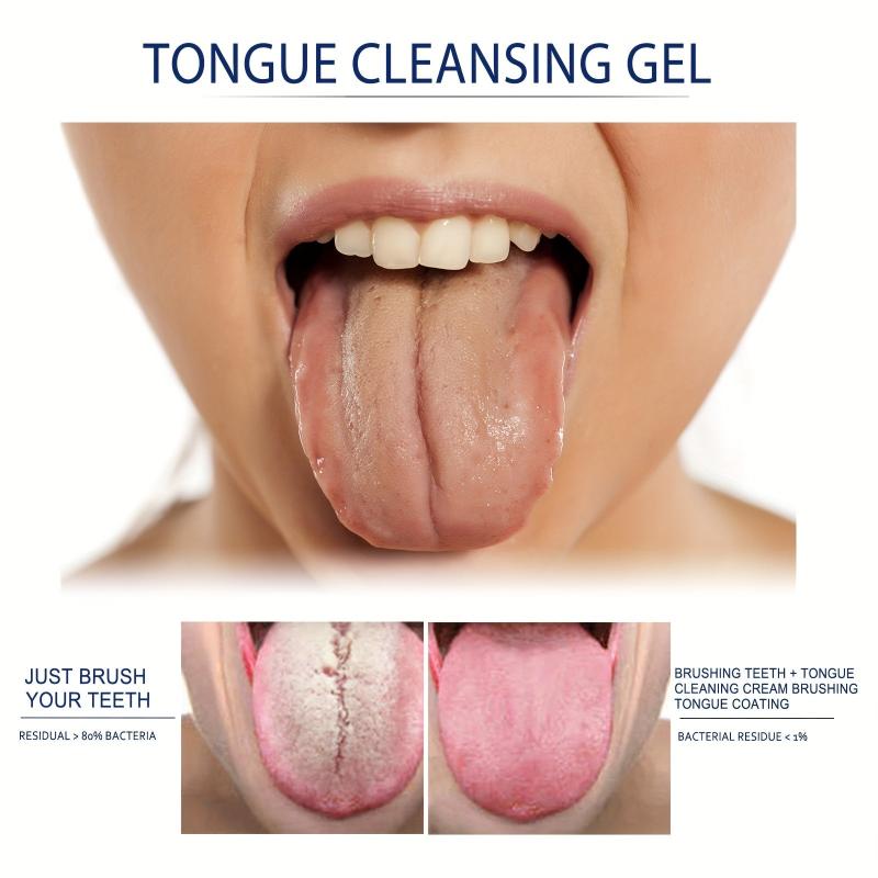 Minty Silicone Tongue Cleaning Gel Fresh Breath Oral Care