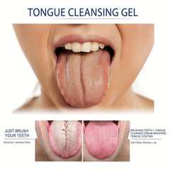 Minty Silicone Tongue Cleaning Gel Fresh Breath Oral Care