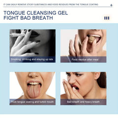 Minty Silicone Tongue Cleaning Gel Fresh Breath Oral Care