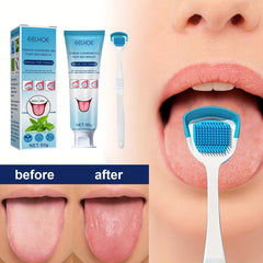 Minty Silicone Tongue Cleaning Gel Fresh Breath Oral Care