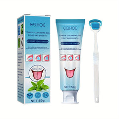 Minty Silicone Tongue Cleaning Gel Fresh Breath Oral Care