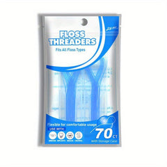 Dental Floss Threaders Flossing Tool For Braces Nylon Thread