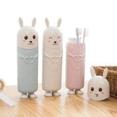 Cartoon Travel Toothbrush Storage Box & Cup