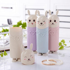 Cartoon Travel Toothbrush Storage Box & Cup