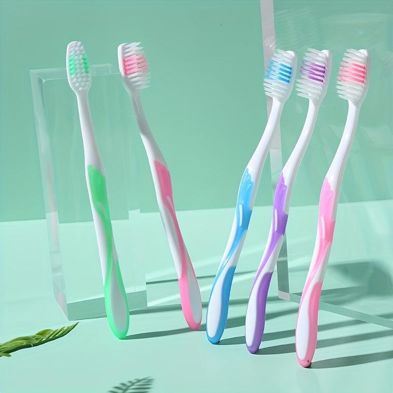 5pcs Manual Toothbrushes Extra Soft Bristles for Sensitive Teeth Gums