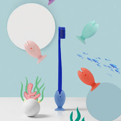 Toothbrush Cover Cap Travel Protector with Suction Cup