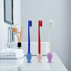 Toothbrush Cover Cap Travel Protector with Suction Cup