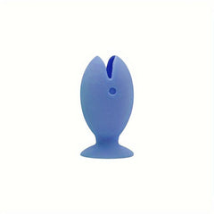 Fish Shaped Silicone Toothbrush Holder Mini Toothbrush Stand