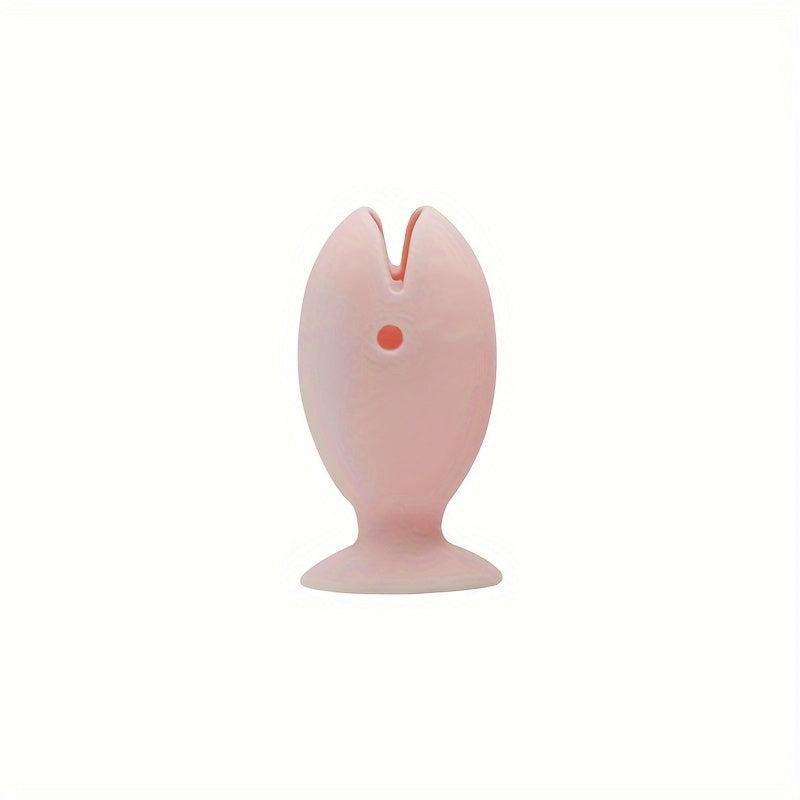 Fish Shaped Silicone Toothbrush Holder Mini Toothbrush Stand