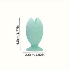 Fish Shaped Silicone Toothbrush Holder Mini Toothbrush Stand