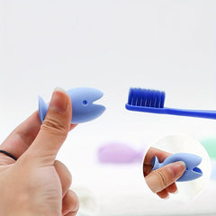 Fish Shaped Silicone Toothbrush Holder Mini Toothbrush Stand