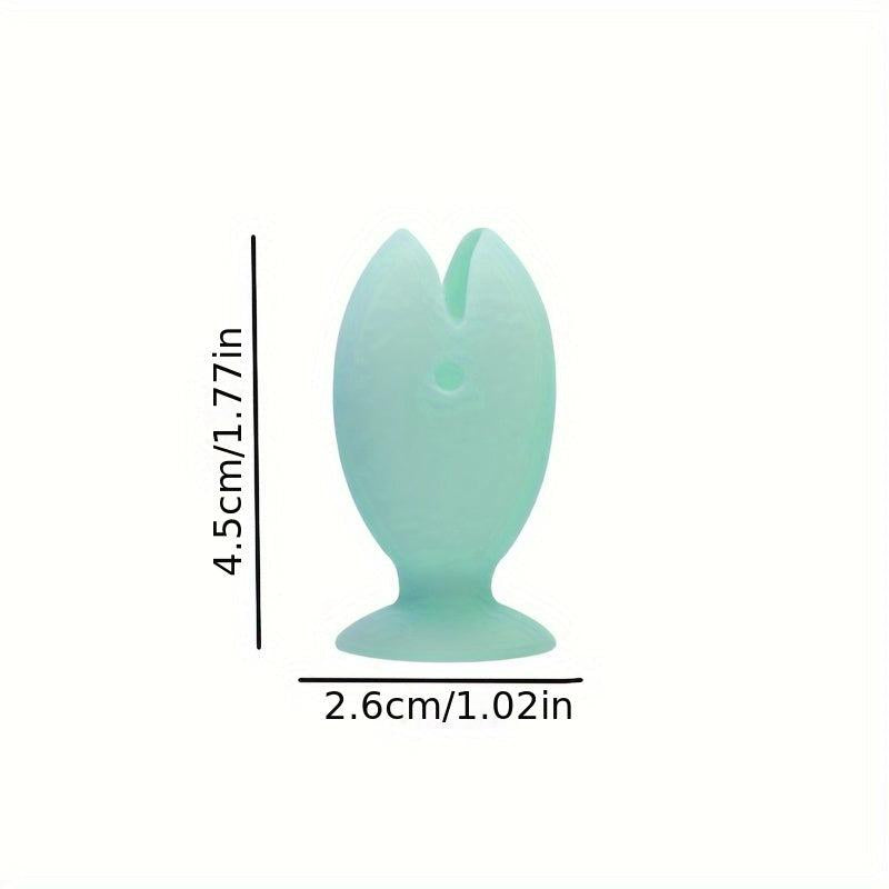 Fish Shaped Silicone Toothbrush Holder Mini Toothbrush Stand