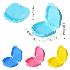 Portable Denture Storage Box Breathable Tooth Guard Case