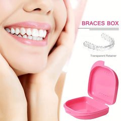 Portable Denture Storage Box Breathable Tooth Guard Case