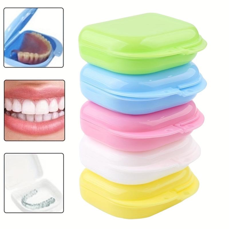 Portable Denture Storage Box Breathable Tooth Guard Case
