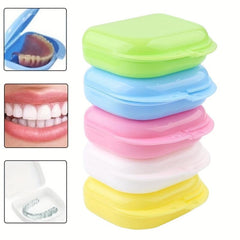 Portable Denture Storage Box Breathable Tooth Guard Case