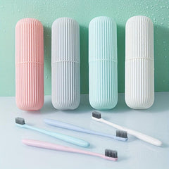 Portable Toothbrush Storage Box for Travel - Couple Washing Cup