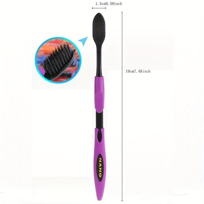 4pcs Bamboo Charcoal Toothbrush Set for Healthy Teeth & Gums