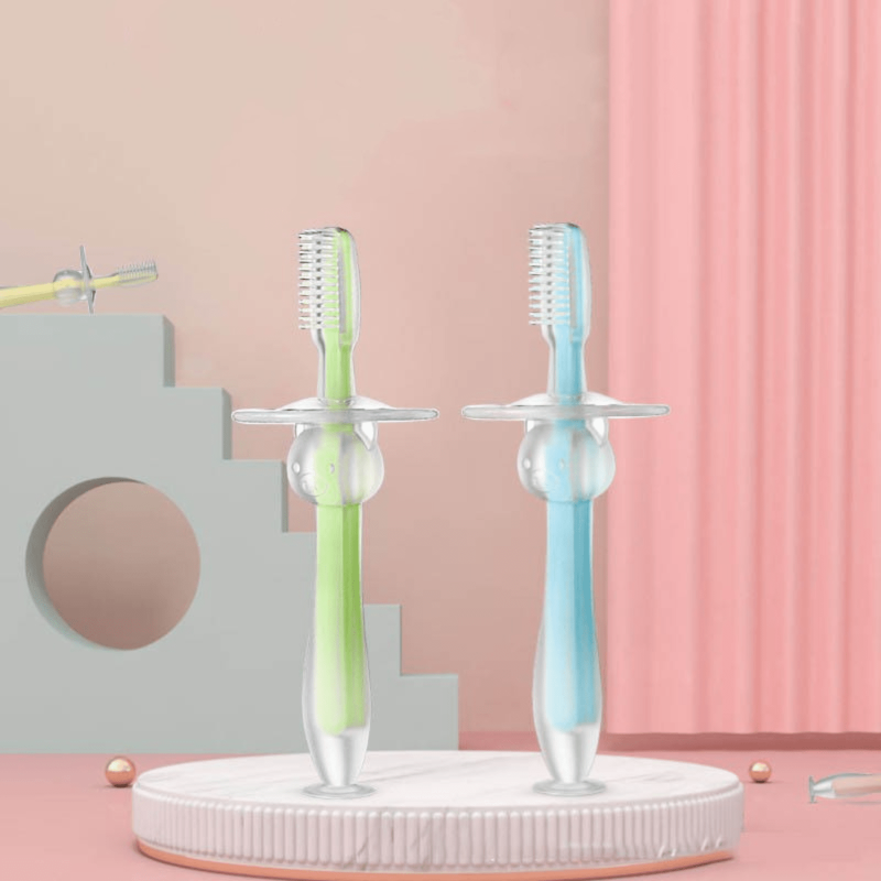 1pc Silicone Toothbrush Soft And Gentle Clean Manual Toothbrush