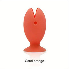 Fish Shape Silicone Toothbrush Cover Cap Stand Portable Travel Suction Cup