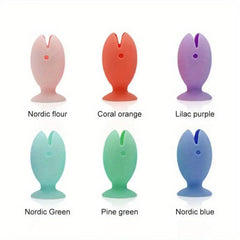 Fish Shape Silicone Toothbrush Cover Cap Stand Portable Travel Suction Cup