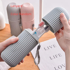 Portable Toothpaste Toothbrush Holder Case Travel Camping Storage Box